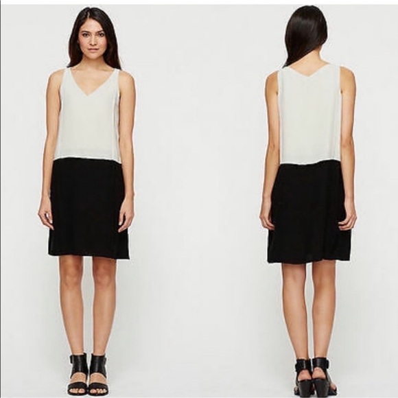 Eileen Fisher Silk Satin Sleeveless Shift Dress quiet luxury minimalist - Picture 9 of 9